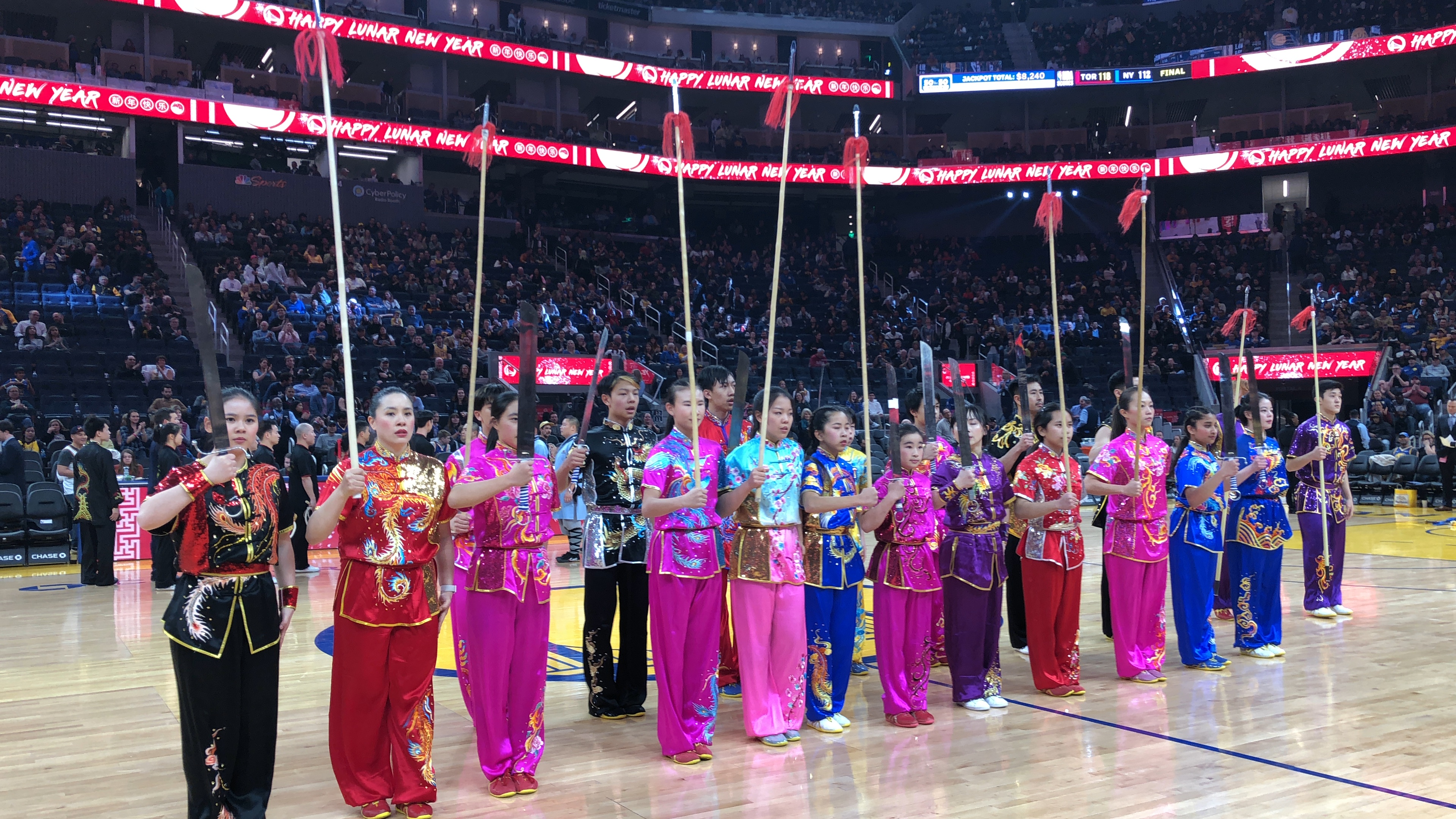 The Golden State Warriors' senior dance squad wows the NBA halftime crowd :  NPR